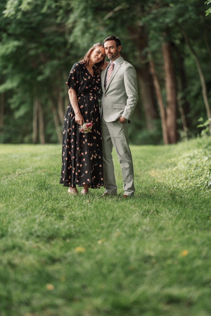 elopement bride and groom